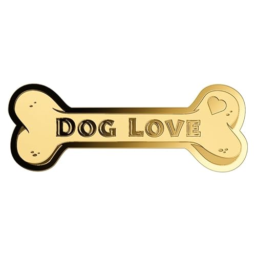 DEUTSCHER MÜNZEXPRESS Hundeknochen | Dog Love | Sammlermünze | Feingold | Geschenkidee | Mehrwertsteuerfrei | In Etui | Mit Echtheitszertifikat von DEUTSCHER MÜNZEXPRESS