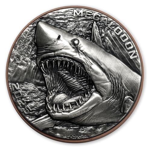 DEUTSCHER MÜNZEXPRESS Megalodon | Vanuatu | 2025 | Sammlermünze | Silber & Kupfer | Besondere Prägequalität | Geringe Auflage DEUTSCHER MÜNZEXPRESS Megalodon | Vanuatu | 2025 | Sammlermünze | Silber & Kupfer | Besondere Prägequalität | Geringe Auflage von DEUTSCHER MÜNZEXPRESS