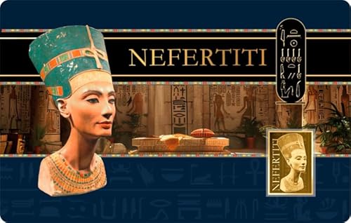 DEUTSCHER MÜNZEXPRESS Nefertiti - Nofretete | Pharaohs - Pharaonen | Feingoldmünze | Mehrwertsteuerfrei | In Coincard | Mit Echtheitszertifikat von DEUTSCHER MÜNZEXPRESS