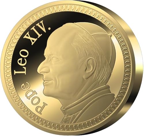 DEUTSCHER MÜNZEXPRESS Papst Leo XIV | 2025 | Feingold | Sammlermünze | Mehrwertsteuerfrei | Hohe Prägequalität | Mit Echtheitszertifikat von DEUTSCHER MÜNZEXPRESS