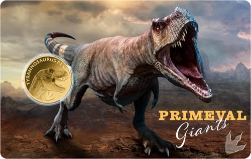 Tyrannosaurus Rex | Sammlermünze | Feingold | Mehrwertsteuerfrei | In Coincard | Mit Echtheitszertifikat von DEUTSCHER MÜNZEXPRESS