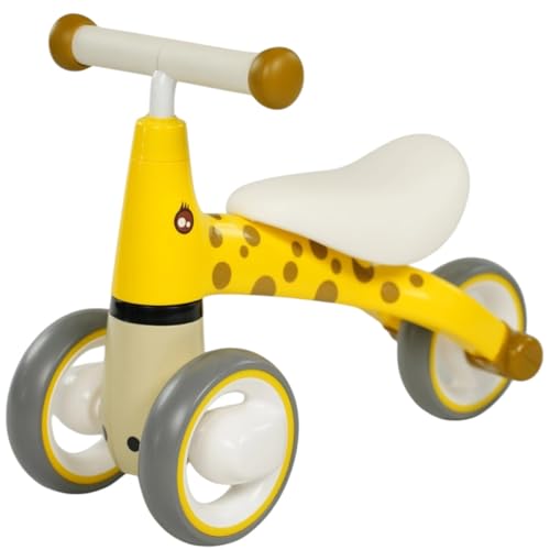 Qplay Lauflernhilfe Giraffe, 3 Räder für Babys ab 1 Jahr, lustiges Tierdesign, stabil und leise, ohne Pedale, leicht und sicher, ideal zum Lernen, das Gleichgewicht zu halten von DEVESSPORT