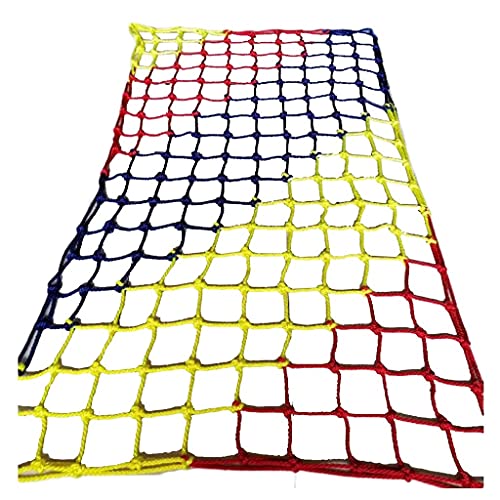 DEWADE Balkonnetz Nylon-Seilnetz, Kindersicherheitsnetz, Sicherheitsgut-Treppengeländernetz, Innen-Außenschutznetz Für Balkon, Garten, Spielplatzzaunnetz absperrnetz(12X12cm,2X6m/6.6X19.69ft) von DEWADE