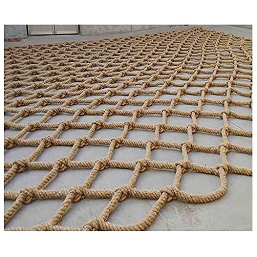 DEWADE Seilkletternetz für Kinder Draussen Schutznetz Hanfnetz, Gartenpflanzen-Klettern Dekoratives Netz Papageien-Hamster-Trainingsleiternetz(2x2m) von DEWADE