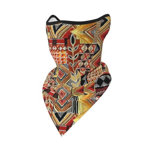 DEXNEL Afrikanische Textil Patchwork Gesichtsmaske Sommer Abdeckung Schutz Sturmhaube Herren Damen für Strandaktivitäten von DEXNEL