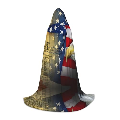 DEXNEL American Eagle Uni Kapuzenmantel, leichter Mantel für Karneval, Cosplay, Kostüme, Party-Requisiten von DEXNEL