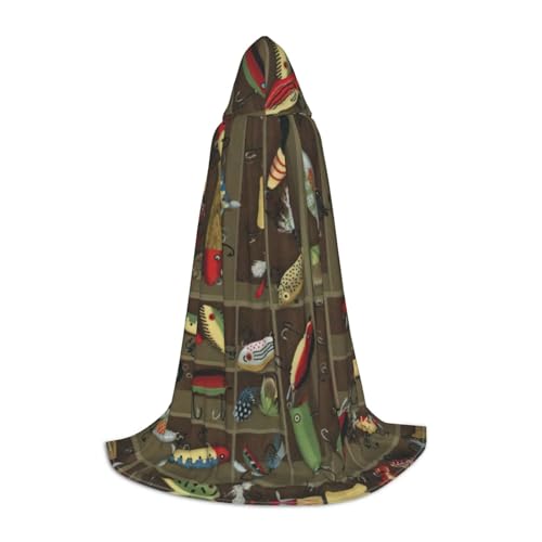 DEXNEL Angelköder-Stil, uni, mit Kapuze, leichter Mantel, Umhang für Karneval, Cosplay, Kostüme, Party-Requisiten DEXNEL Angelköder-Stil, uni, mit Kapuze, leichter Mantel, Umhang für Karneval, Cosplay, Kostüme, Party-Requisiten von DEXNEL