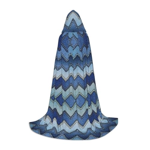 DEXNEL Blauer Denim-Umhang mit Kapuze, Uni, leicht, für Karneval, Cosplay, Kostüme, Party-Requisiten DEXNEL Blauer Denim-Umhang mit Kapuze, Uni, leicht, für Karneval, Cosplay, Kostüme, Party-Requisiten von DEXNEL