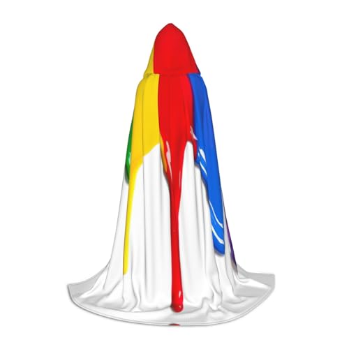 DEXNEL Farbspritzer-Hintergrund, Uni, mit Kapuze, leichter Mantel, Umhang für Karneval, Cosplay, Kostüme, Party-Requisiten DEXNEL Farbspritzer-Hintergrund, Uni, mit Kapuze, leichter Mantel, Umhang für Karneval, Cosplay, Kostüme, Party-Requisiten von DEXNEL