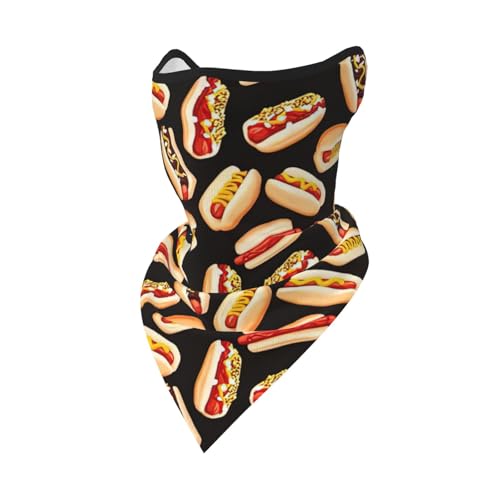 DEXNEL Fun Food Hot Dogs Gesichtsmaske Sommer Abdeckung Schutz Sturmhaube Herren Damen für Strandaktivitäten DEXNEL Fun Food Hot Dogs Gesichtsmaske Sommer Abdeckung Schutz Sturmhaube Herren Damen für Strandaktivitäten von DEXNEL