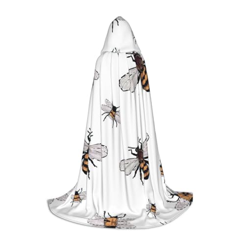 DEXNEL Funny Bees Uni Kapuzenmantel, leichter Mantel für Karneval, Cosplay, Kostüme, Party-Requisiten DEXNEL Funny Bees Uni Kapuzenmantel, leichter Mantel für Karneval, Cosplay, Kostüme, Party-Requisiten von DEXNEL