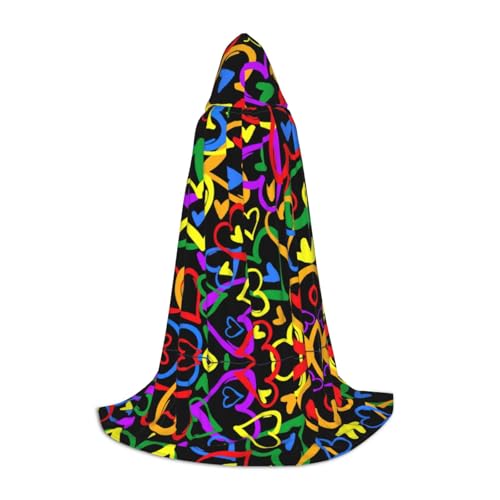DEXNEL Gay Pride Regenbogen, Uni, mit Kapuze, leichter Mantel, Umhang für Karneval, Cosplay, Kostüme, Party-Requisiten DEXNEL Gay Pride Regenbogen, Uni, mit Kapuze, leichter Mantel, Umhang für Karneval, Cosplay, Kostüme, Party-Requisiten von DEXNEL