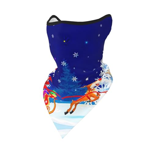 DEXNEL Gesichtsmaske mit Weihnachtsmann auf Schlitten, Sommerabdeckung, Schutz, Sturmhaube, für Herren und Damen, für Strandaktivitäten DEXNEL Gesichtsmaske mit Weihnachtsmann auf Schlitten, Sommerabdeckung, Schutz, Sturmhaube, für Herren und Damen, für Strandaktivitäten von DEXNEL