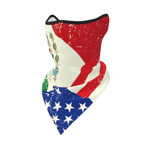 DEXNEL Gesichtsmaske mit mexikanischer amerikanischer Flagge, Sommerabdeckung, Schutz, Sturmhaube, für Herren und Damen für Strandaktivitäten DEXNEL Gesichtsmaske mit mexikanischer amerikanischer Flagge, Sommerabdeckung, Schutz, Sturmhaube, für Herren und Damen für Strandaktivitäten von DEXNEL