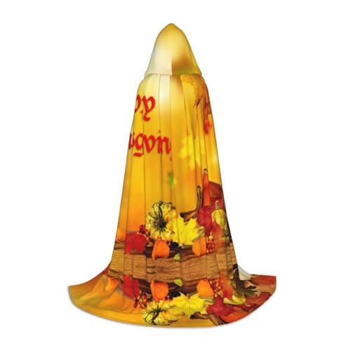 DEXNEL Happy Thanksgiving Uni Kapuzenmantel, leichter Mantel für Karneval, Cosplay, Kostüme, Party-Requisiten DEXNEL Happy Thanksgiving Uni Kapuzenmantel, leichter Mantel für Karneval, Cosplay, Kostüme, Party-Requisiten von DEXNEL