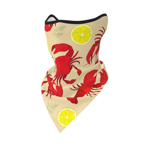 DEXNEL Hummer und Krabbe Gesichtsmaske Sommer Abdeckung Schutz Sturmhaube Herren Damen für Strandaktivitäten DEXNEL Hummer und Krabbe Gesichtsmaske Sommer Abdeckung Schutz Sturmhaube Herren Damen für Strandaktivitäten von DEXNEL