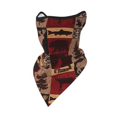 DEXNEL Lodge Bär Hirsch Fisch Gesichtsmaske Sommer Abdeckung Schutz Sturmhaube Herren Damen für Strandaktivitäten DEXNEL Lodge Bär Hirsch Fisch Gesichtsmaske Sommer Abdeckung Schutz Sturmhaube Herren Damen für Strandaktivitäten von DEXNEL