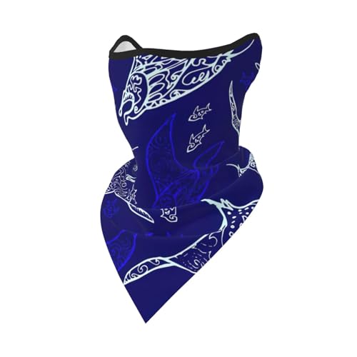 DEXNEL Manta Ray und Fisch Gesichtsmaske Sommer Abdeckung Schutz Sturmhaube Herren Damen für Strandaktivitäten DEXNEL Manta Ray und Fisch Gesichtsmaske Sommer Abdeckung Schutz Sturmhaube Herren Damen für Strandaktivitäten von DEXNEL