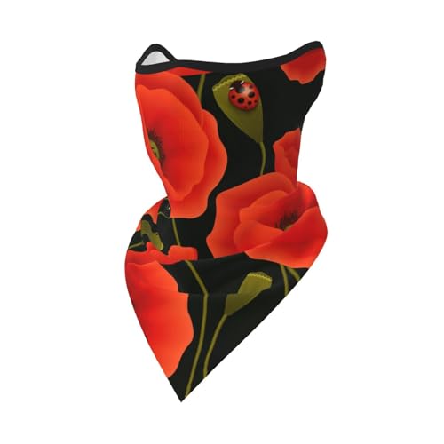 DEXNEL Mohnblumen-Gesichtsmaske, Sommerabdeckung, Schutz, Sturmhaube, für Herren und Damen, für Strandaktivitäten DEXNEL Mohnblumen-Gesichtsmaske, Sommerabdeckung, Schutz, Sturmhaube, für Herren und Damen, für Strandaktivitäten von DEXNEL
