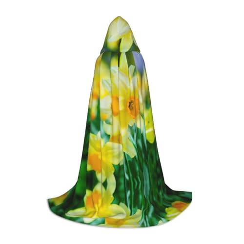 DEXNEL Narzissen-Blumen-Umhang, Uni, mit Kapuze, leicht, für Karneval, Cosplay, Kostüme, Party-Requisiten DEXNEL Narzissen-Blumen-Umhang, Uni, mit Kapuze, leicht, für Karneval, Cosplay, Kostüme, Party-Requisiten von DEXNEL