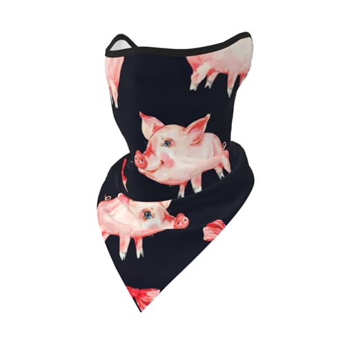 DEXNEL Rote süße Schweinchen-Gesichtsmaske, Sommerabdeckung, Schutz, Sturmhaube, für Herren und Damen, für Strandaktivitäten DEXNEL Rote süße Schweinchen-Gesichtsmaske, Sommerabdeckung, Schutz, Sturmhaube, für Herren und Damen, für Strandaktivitäten von DEXNEL