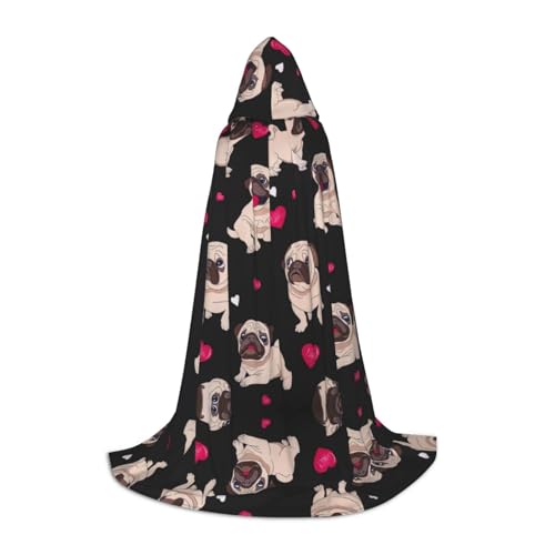 DEXNEL Süßer Mops, Uni, Kapuzenmantel, leichter Mantel für Karneval, Cosplay, Kostüme, Party-Requisiten DEXNEL Süßer Mops, Uni, Kapuzenmantel, leichter Mantel für Karneval, Cosplay, Kostüme, Party-Requisiten von DEXNEL