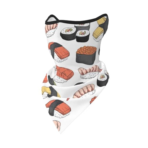 DEXNEL Sushi Gesichtsmaske Sommer Abdeckung Schutz Sturmhaube Herren Damen für Strandaktivitäten DEXNEL Sushi Gesichtsmaske Sommer Abdeckung Schutz Sturmhaube Herren Damen für Strandaktivitäten von DEXNEL