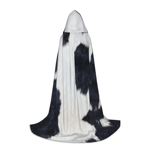 DEXNEL Uni Kapuzenmantel aus Rindsleder, leichter Mantel für Karneval, Cosplay, Kostüme, Party-Requisiten von DEXNEL