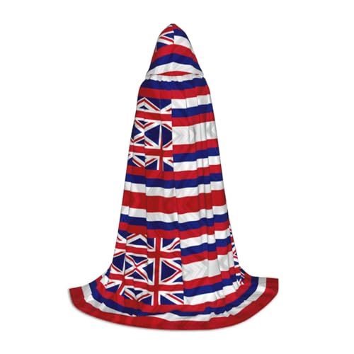 DEXNEL Uni Kapuzenmantel mit Flagge von Hawaii, leichter Mantel, Umhang für Karneval, Cosplay, Kostüme, Party-Requisiten DEXNEL Uni Kapuzenmantel mit Flagge von Hawaii, leichter Mantel, Umhang für Karneval, Cosplay, Kostüme, Party-Requisiten von DEXNEL