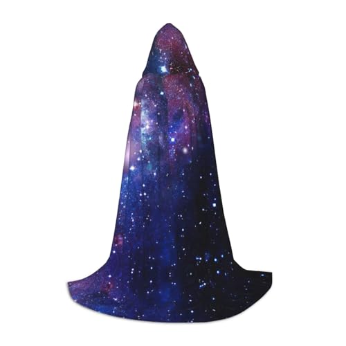 DEXNEL Uni Kapuzenmantel mit Galaxie, leicht, für Karneval, Cosplay, Kostüme, Party-Requisiten, Blau und Violett DEXNEL Uni Kapuzenmantel mit Galaxie, leicht, für Karneval, Cosplay, Kostüme, Party-Requisiten, Blau und Violett von DEXNEL