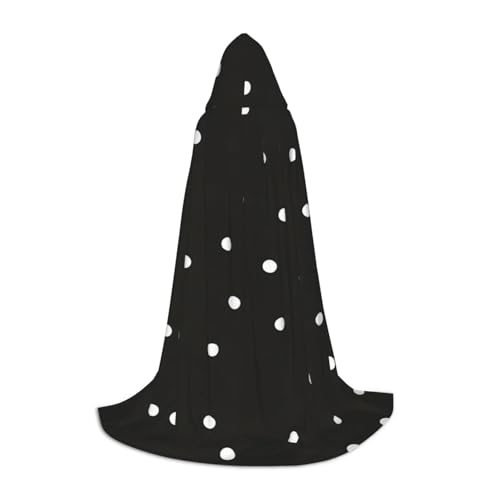 DEXNEL Uni Kapuzenmantel mit Kapuze, leicht, für Karneval, Cosplay, Kostüme, Party-Requisiten, Schwarz / Weiß DEXNEL Uni Kapuzenmantel mit Kapuze, leicht, für Karneval, Cosplay, Kostüme, Party-Requisiten, Schwarz / Weiß von DEXNEL