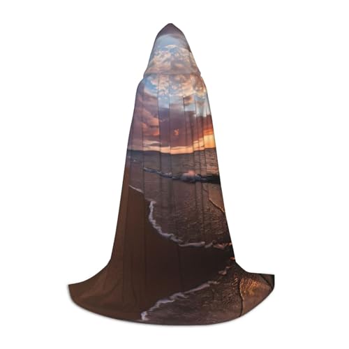 DEXNEL Uni Kapuzenmantel mit Sonnenuntergang, leichter Mantel für Karneval, Cosplay, Kostüme, Party-Requisiten von DEXNEL