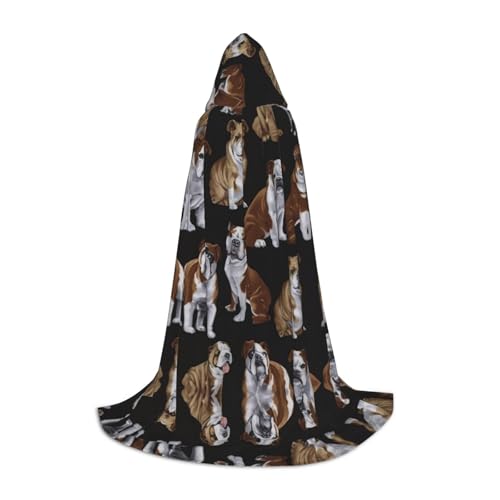 DEXNEL Uni Kapuzenmantel mit englischer Bulldogge, leichter Mantel für Karneval, Cosplay, Kostüme, Party-Requisiten DEXNEL Uni Kapuzenmantel mit englischer Bulldogge, leichter Mantel für Karneval, Cosplay, Kostüme, Party-Requisiten von DEXNEL