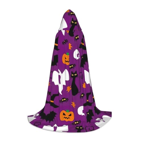 DEXNEL Violetter Halloween-Horror-Umhang, Uni, mit Kapuze, leichter Mantel, Umhang für Karneval, Cosplay, Kostüme, Party-Requisiten DEXNEL Violetter Halloween-Horror-Umhang, Uni, mit Kapuze, leichter Mantel, Umhang für Karneval, Cosplay, Kostüme, Party-Requisiten von DEXNEL