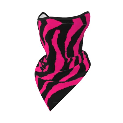 DEXNEL Zebra Tiger Leopard Rosa Gesichtsmaske Sommer Abdeckung Schutz Sturmhaube Herren Damen für Strandaktivitäten von DEXNEL