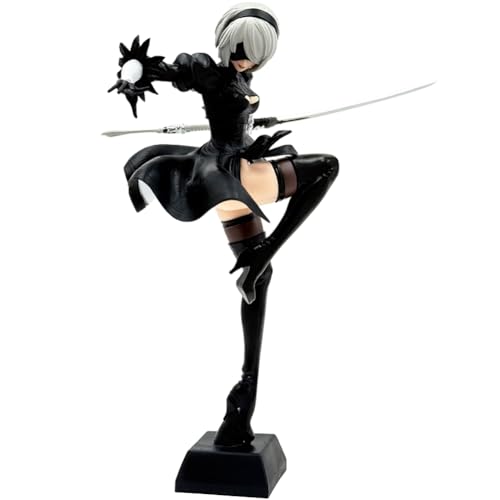 2B Figur No.2 Type B Anime Figuren Spiel Statue PVC 2Bautomata Figur Modell Desktop Ornamente Sammlerstücke 24cm von DEXSHUN