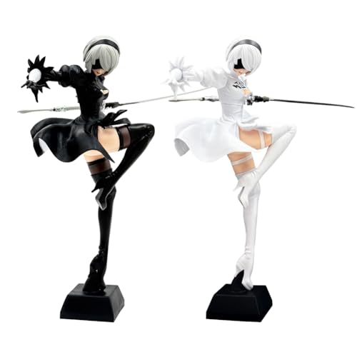 2pcs 2B Figur No.2 Type B Anime Figuren Spiel Statue PVC 2Bautomata Figur Modell Desktop Ornamente Sammlerstücke 24cm von DEXSHUN