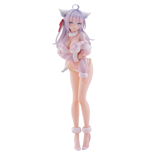 Alisa Mikhailova Kujou Figur Alisa Cosplay Weißer Fuchs Modell Große PVC Anime Statue Desktop Dekoration Sammlerstücke Geschenke 31cm von DEXSHUN