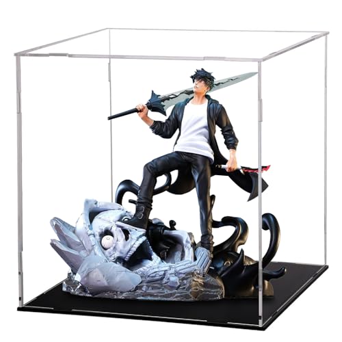Anime Sung Jin Woo Figur Anime Statue Modell Cartoon Actionfigur PVC Modellfigur mit Display-Box Collectible Anime Desktop Dekoration 20cm von DEXSHUN