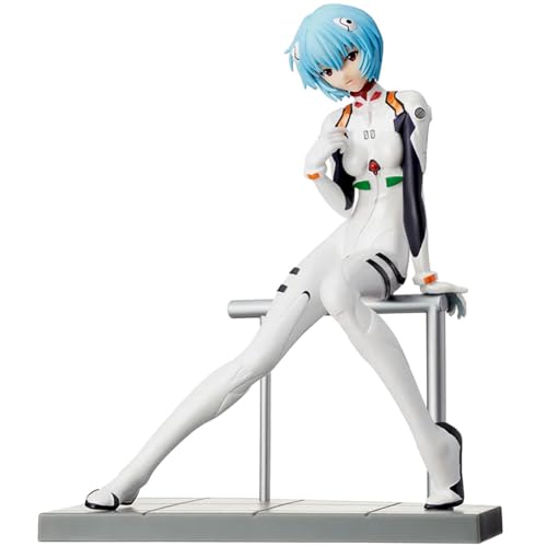Ayanami Rei Figur Anime Statue Figuren Ayanami Rei Kampfanzug sitzend Modell PVC Sammlung Desktop Dekorationen Geschenke 17cm von DEXSHUN