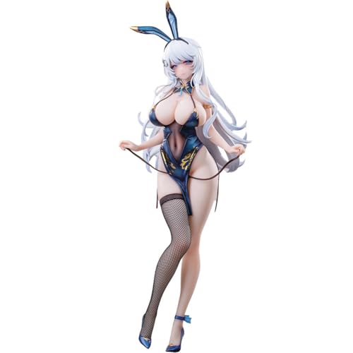 Bunny Girl Figur Anime Manga Original Figuren Cheongsam Mädchen Modell PVC Anime Statue Sammlerstück Desktop Dekoration Geschenke 29cm von DEXSHUN