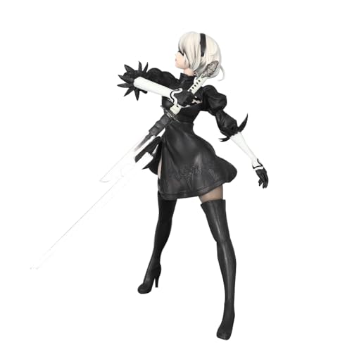 DEXSHUN 2B Figur Anime No.2 Type B Statue Modell Spiel Actionfigur PVC Skulptur Dekoration Sammlerstück Geschenk für Anime Fans 17cm von DEXSHUN