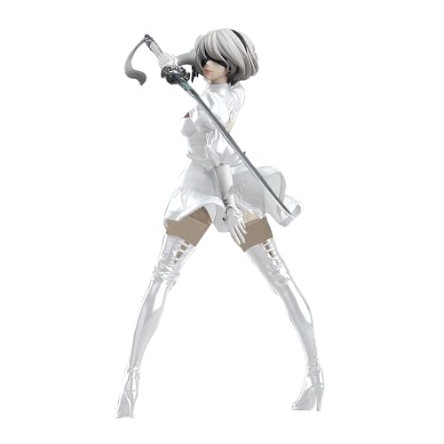 DEXSHUN 2B Figur Anime No.2 Type B Statue Modell Spiel Actionfigur PVC Skulptur Dekoration Sammlerstück Geschenk für Anime Fans 17cm von DEXSHUN