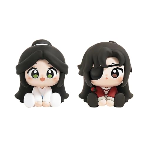 DEXSHUN 2pcs Anime Figuren Xie Lian/Hua Cheng Figur Sitzende Modellfigur PVC Modell Niedliche Auto Desktop Dekoration Skulpture Sammlung 8cm DEXSHUN 2pcs Anime Figuren Xie Lian/Hua Cheng Figur Sitzende Modellfigur PVC Modell Niedliche Auto Desktop Dekoration Skulpture Sammlung 8cm von DEXSHUN