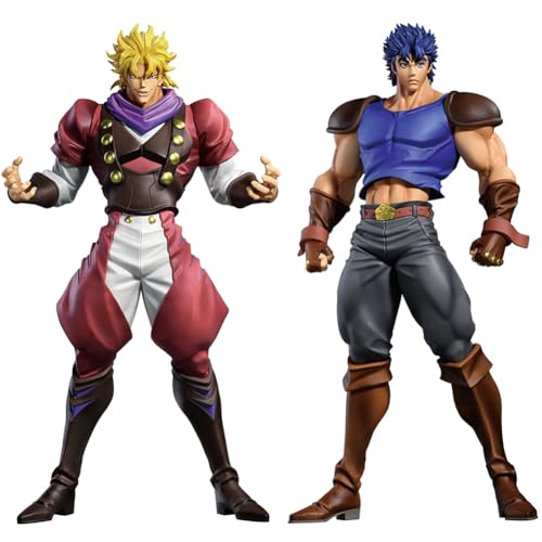 DEXSHUN 2pcs Anime Figurn Dio Brando/Jonathan Joestar Figur Manga Modell PVC Desktop Ornaments Decration Geschenke Sammlerstück für Fans 22cm von DEXSHUN
