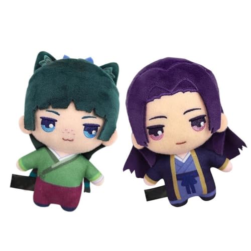 DEXSHUN 2pcs Maomao Plush Figur Anime Jinshi Stuffed Plushies Schoolbag Anhänger Schultasche Plushies Niedlicher Cartoon Keychain Decoration Collectibles Gifts 13cm von DEXSHUN