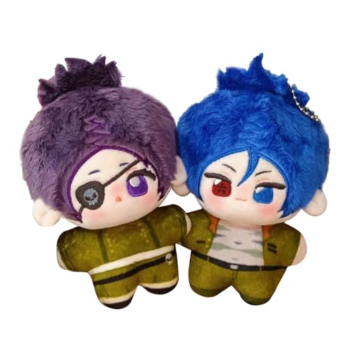 DEXSHUN 2pcs Rokudou Mukuro Plushies Kurōmu Dokuro Anime Stuffed Soft Figur Plush Schoolbag Anhänger Schultasche Plushies Niedlicher Cartoon Keychain Decoration Collectibles Gifts 10cm von DEXSHUN