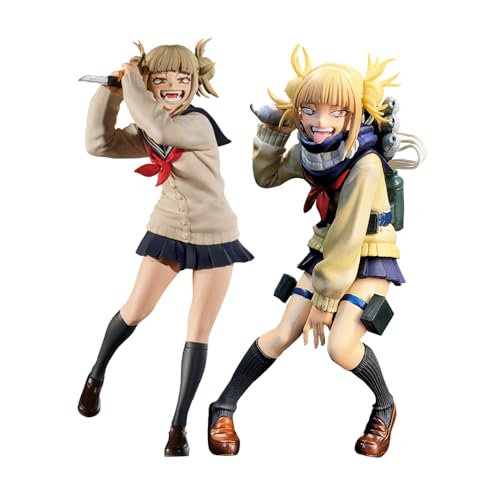 DEXSHUN 2pcs Toga Himiko Anime Figur MHA Charakter Toga Himiko Uniform Modell Statue PVC Desktop Dekoration Display Sammlerstück DEXSHUN 2pcs Toga Himiko Anime Figur MHA Charakter Toga Himiko Uniform Modell Statue PVC Desktop Dekoration Display Sammlerstück von DEXSHUN