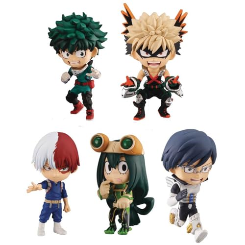 DEXSHUN 5pcs MHA Anime Figuren Midoriya Izuku/Bakugou Katsuki/Todoroki Shouto Mini Cartoon Charakter Statue Modell PVC Sammlerstücke Desktop Dekoration 8cm DEXSHUN 5pcs MHA Anime Figuren Midoriya Izuku/Bakugou Katsuki/Todoroki Shouto Mini Cartoon Charakter Statue Modell PVC Sammlerstücke Desktop Dekoration 8cm von DEXSHUN