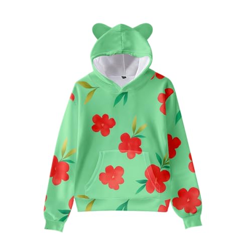 DEXSHUN Abby Hoodie Anime Baby Saja/Romance/Abby/Jinu Cosplay Kostüm Niedlich Katzenohren Kapuzenpullover Sweatshirt Kawaii Casual Top DEXSHUN Abby Hoodie Anime Baby Saja/Romance/Abby/Jinu Cosplay Kostüm Niedlich Katzenohren Kapuzenpullover Sweatshirt Kawaii Casual Top von DEXSHUN